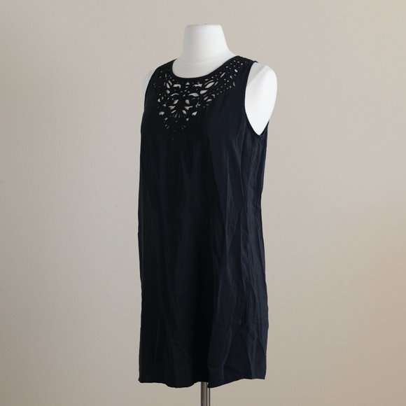 Joie Black Silk Tunic Mini-Dress - Picture 6 of 10